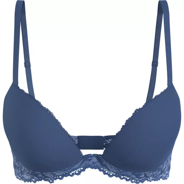 000QF6394E Calvin Klein Seductive Comfort Push Up Bra - 000QF6394E True Navy