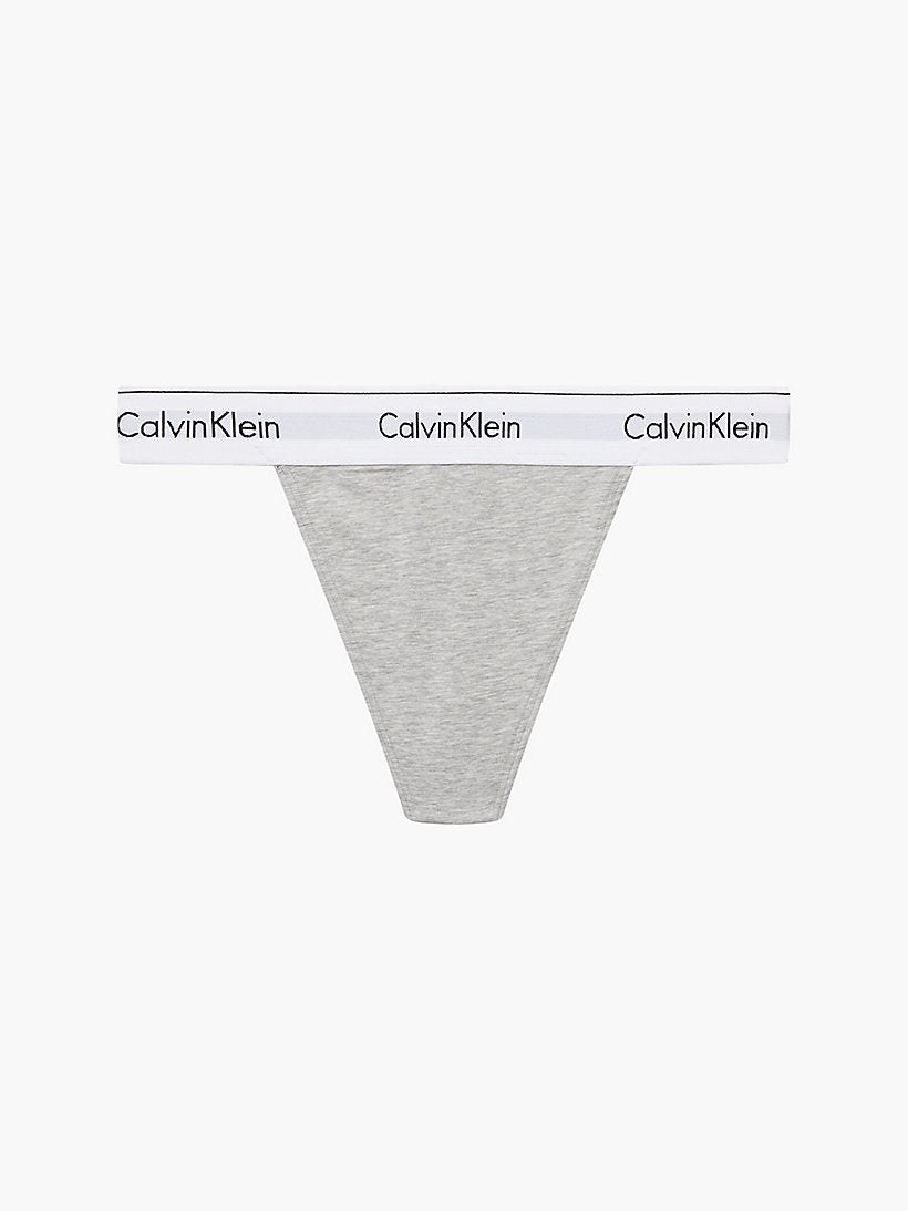 Calvin Klein Modern Cotton Thong, Grey Heather