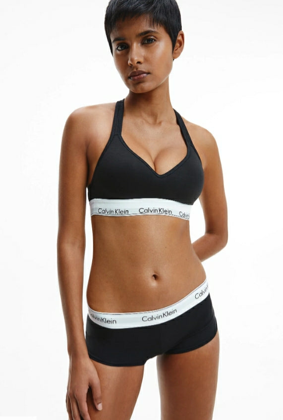 Calvin Klein Women's Modern Cotton Bralette and Bikini Set, Black, XS at   Women's Clothing store